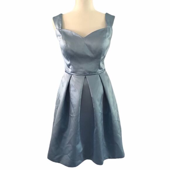 Christina Wu Collection Cinderella Blue Satin Gown - Picture 1 of 10
